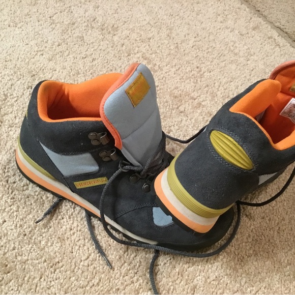 Merrell Eagle Turbulence real leather colorful hiking boots, EUR 40, retro style - Picture 4 of 6